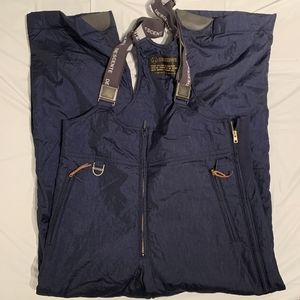 Vintage descente bib snow pants